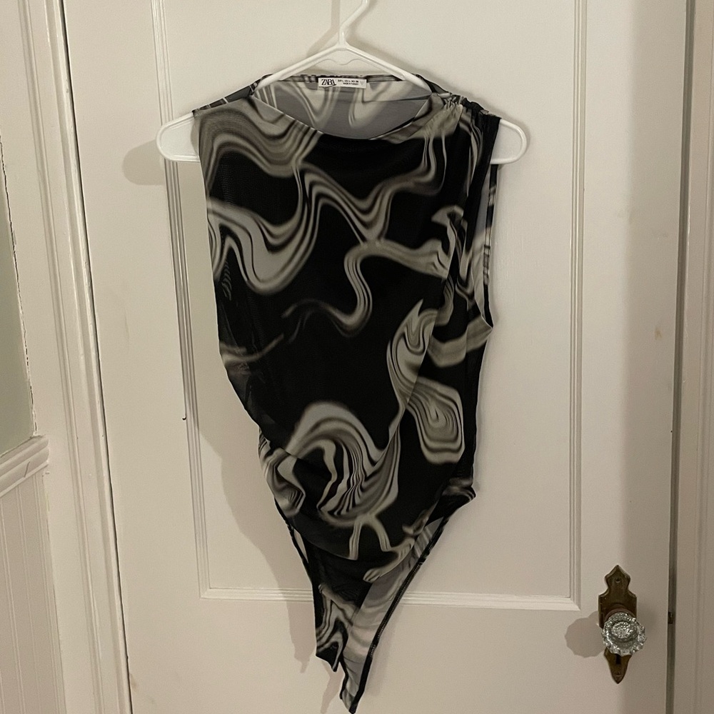 COPY - Zara Mesh High Neck Bodysuit